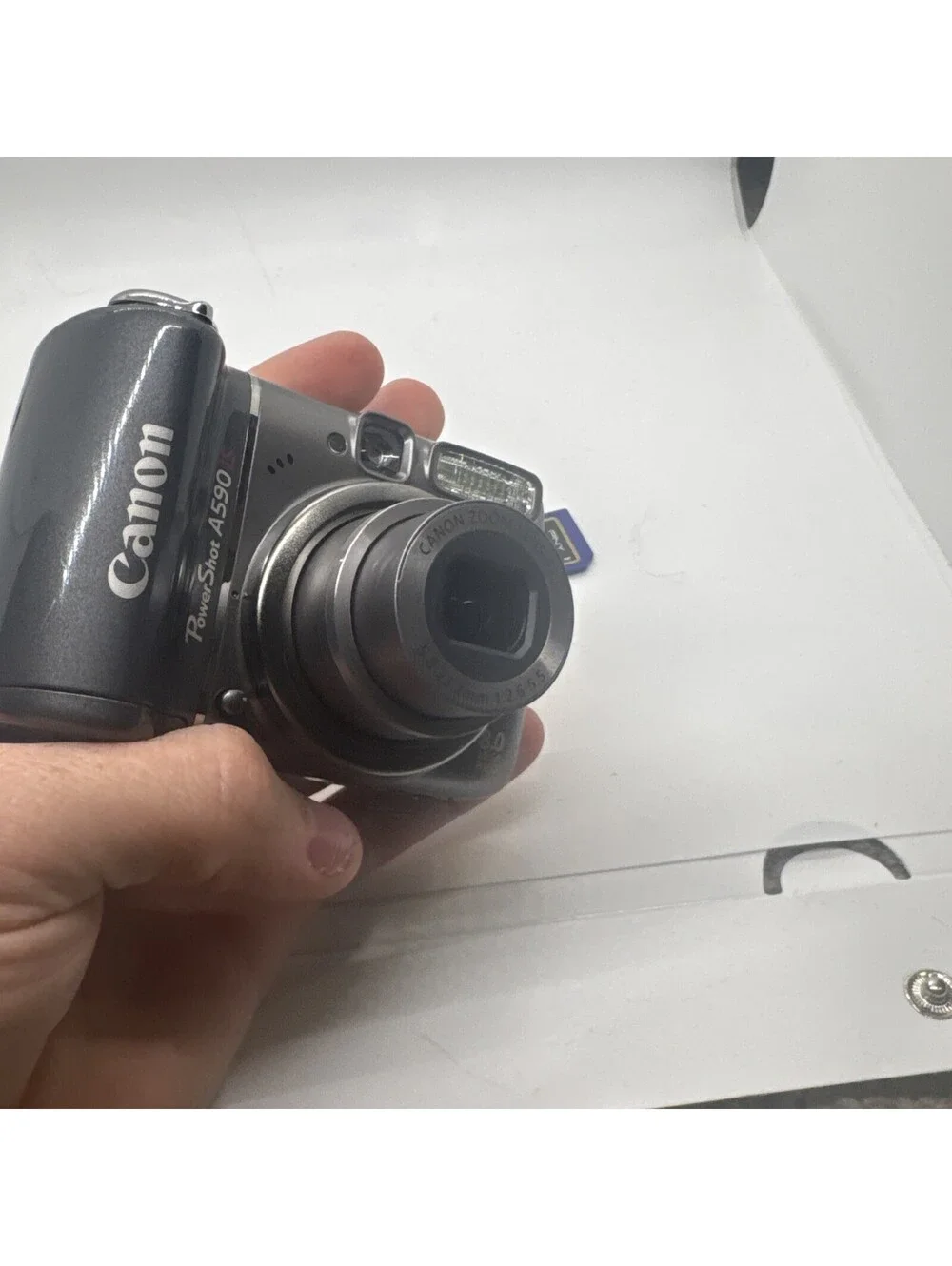Canon PowerShot A590 IS 8.0MP Digital Camera Fully Tested & Works W/ SD Card